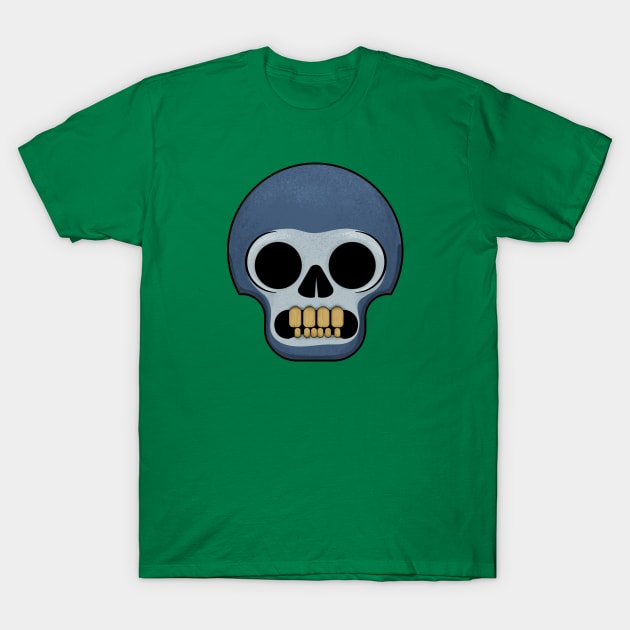 Blue Skull T-Shirt by Paradoxical Popsicle